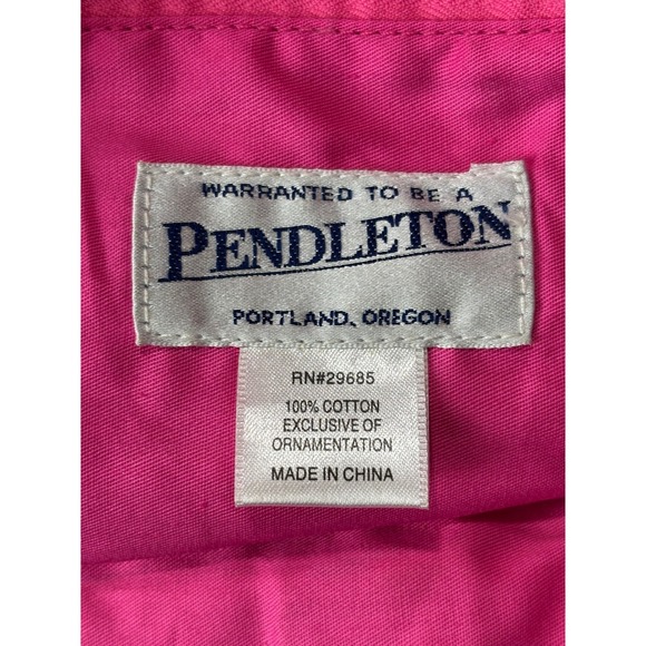 Pendleton Flower Embroidered Cotton Tote Bag White fair condition - Picture 7 of 11